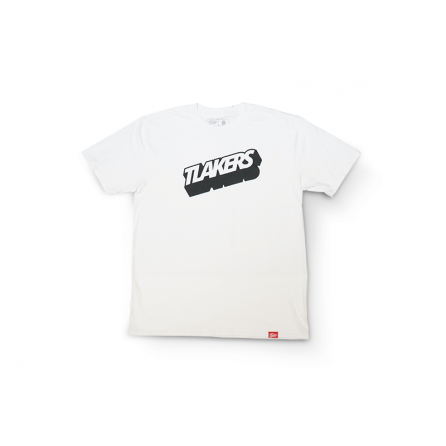 Tlakers 3D logo tričko biele