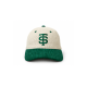 Tlakers cord dad cap zeleno-hnedý
