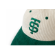 Tlakers cord dad cap zeleno-hnedý