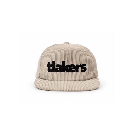 Tlakers cord snapback hnedý
