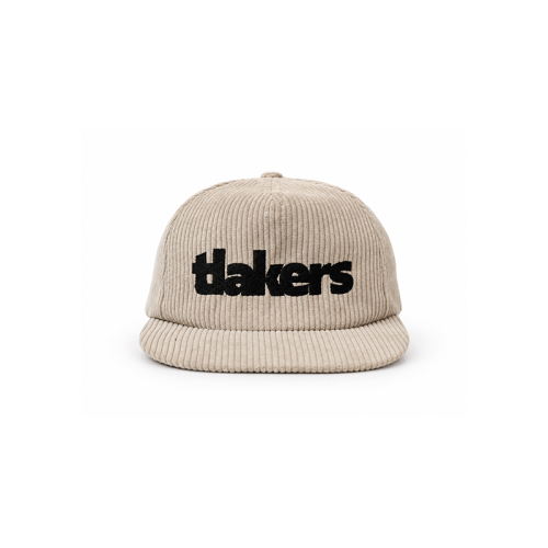 Tlakers cord snapback hnedý